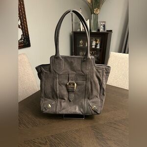 Rebecca Minkoff Large Gray Leather Tote Bag
